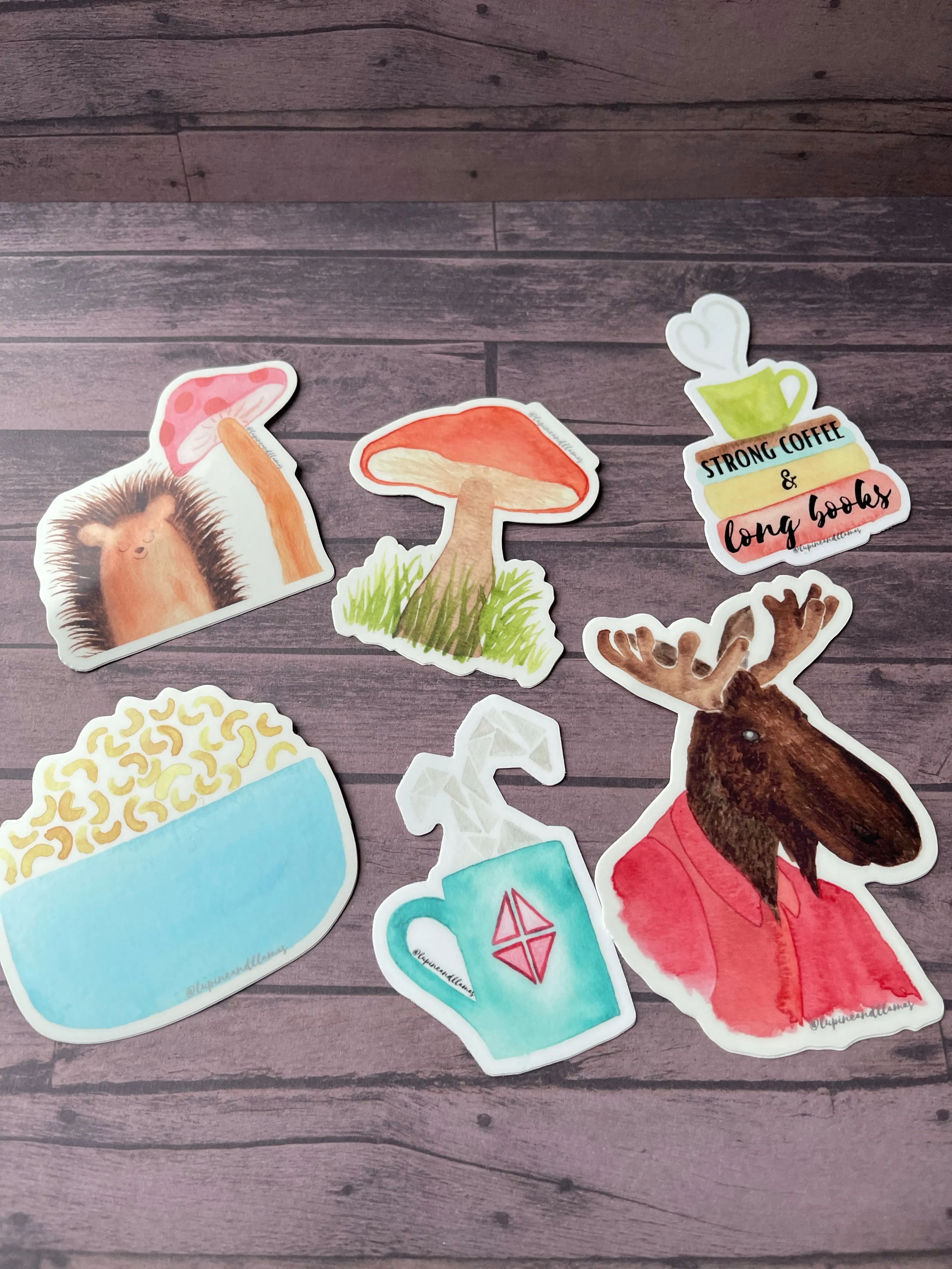 📚 Strong Coffee & Long Books 📚-Sticker