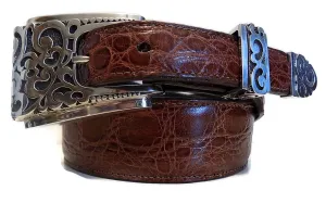 1” FILIGREE 3 Piece Buckle Set in .925 Sterling Silver