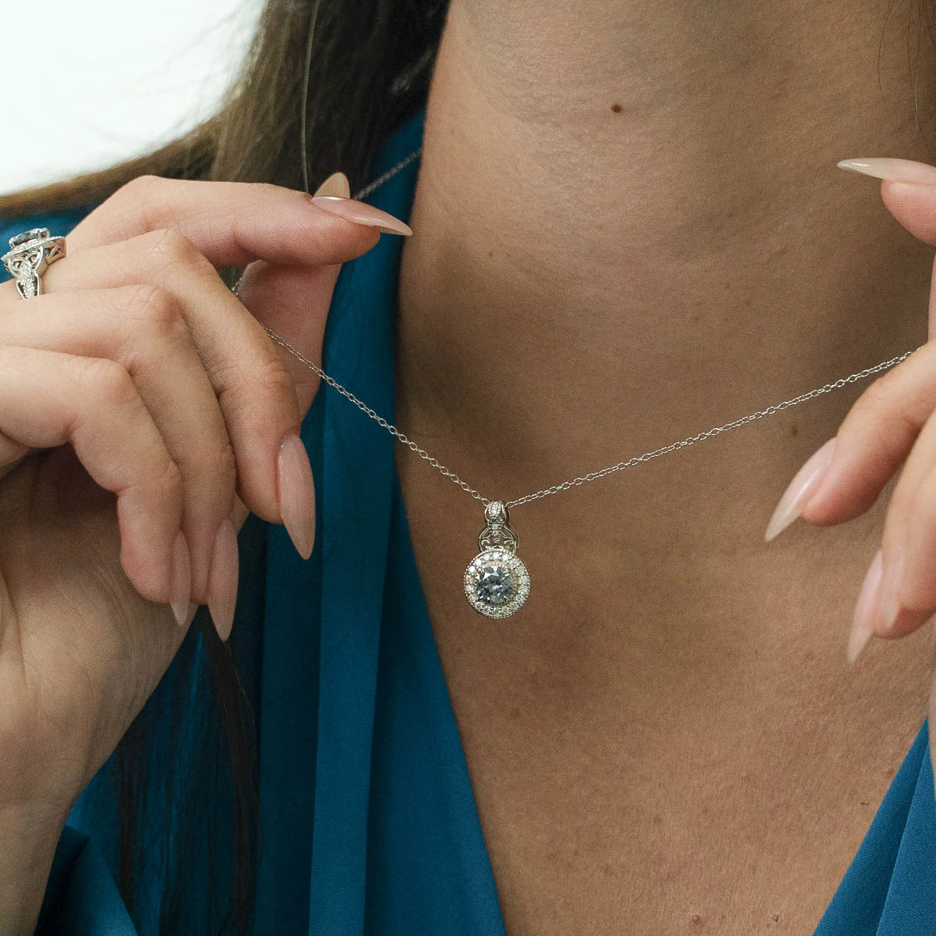 1.29 d.e.w cts Josie Moissanite Necklace