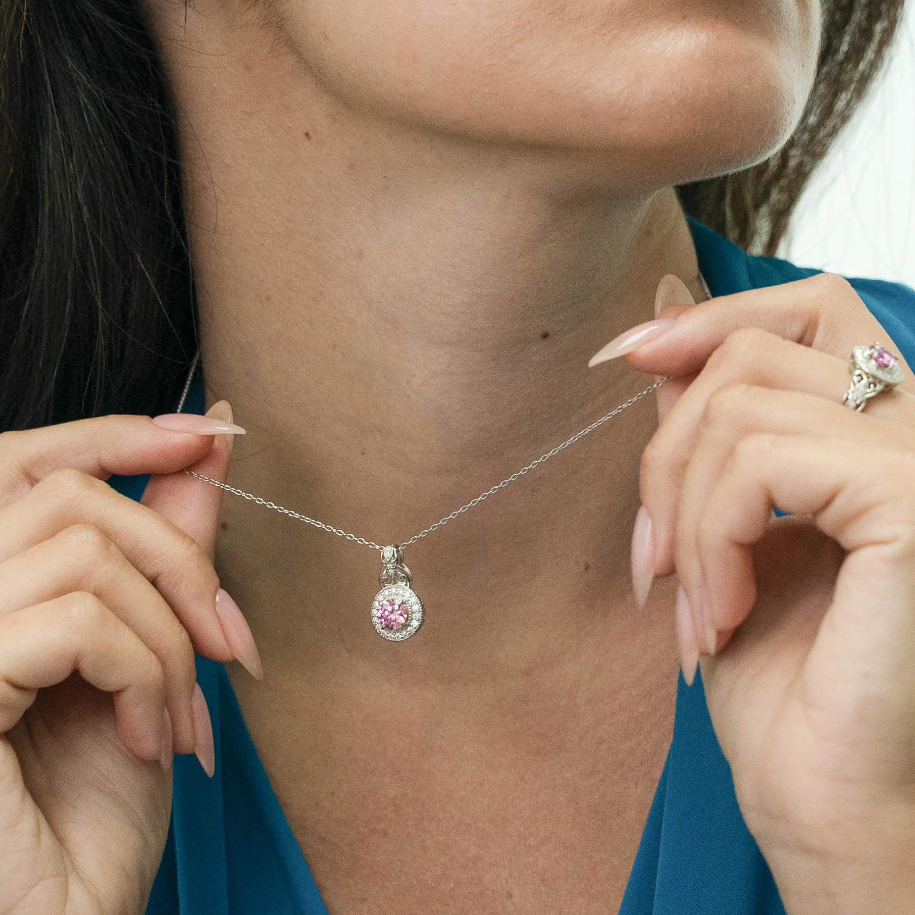 1.29 d.e.w cts Josie Moissanite Necklace