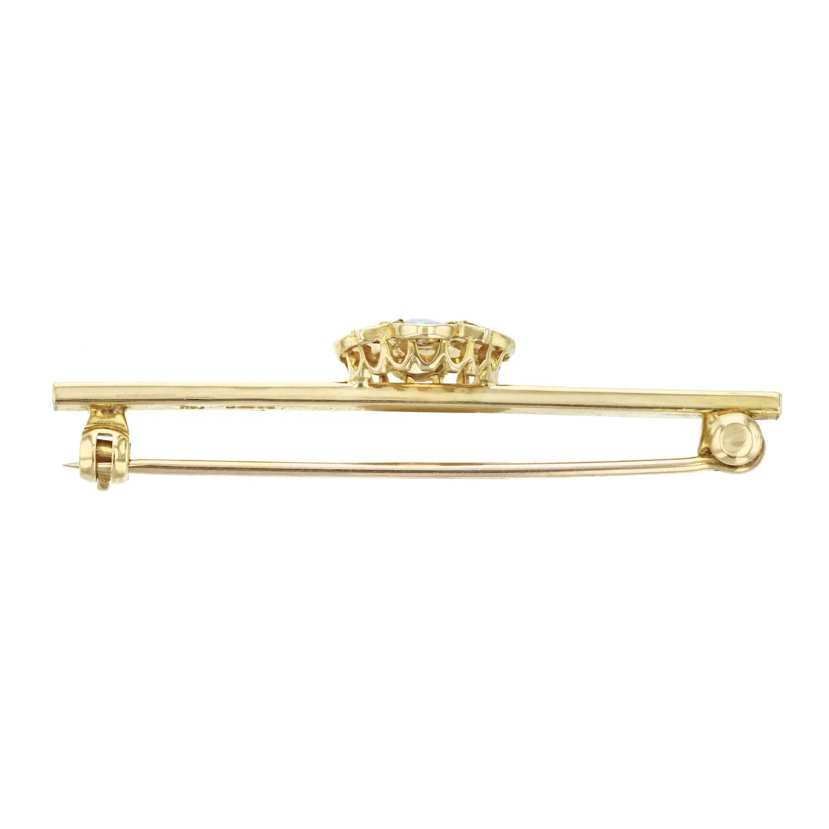1995 Opal and Ruby Clover Brooch | Pre-Loved | 9K Yellow Gold