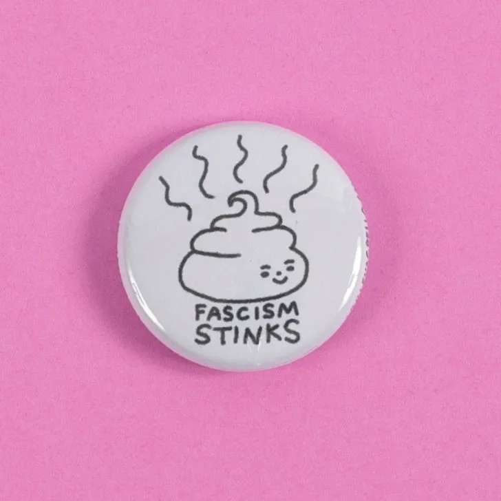 1" black & white buttons