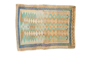 2.5x3.5 Vintage Distressed Oushak Rug