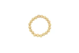 3MM SOPHIE | Stretchy Ring with Anti-tarnish Gold Filled beads