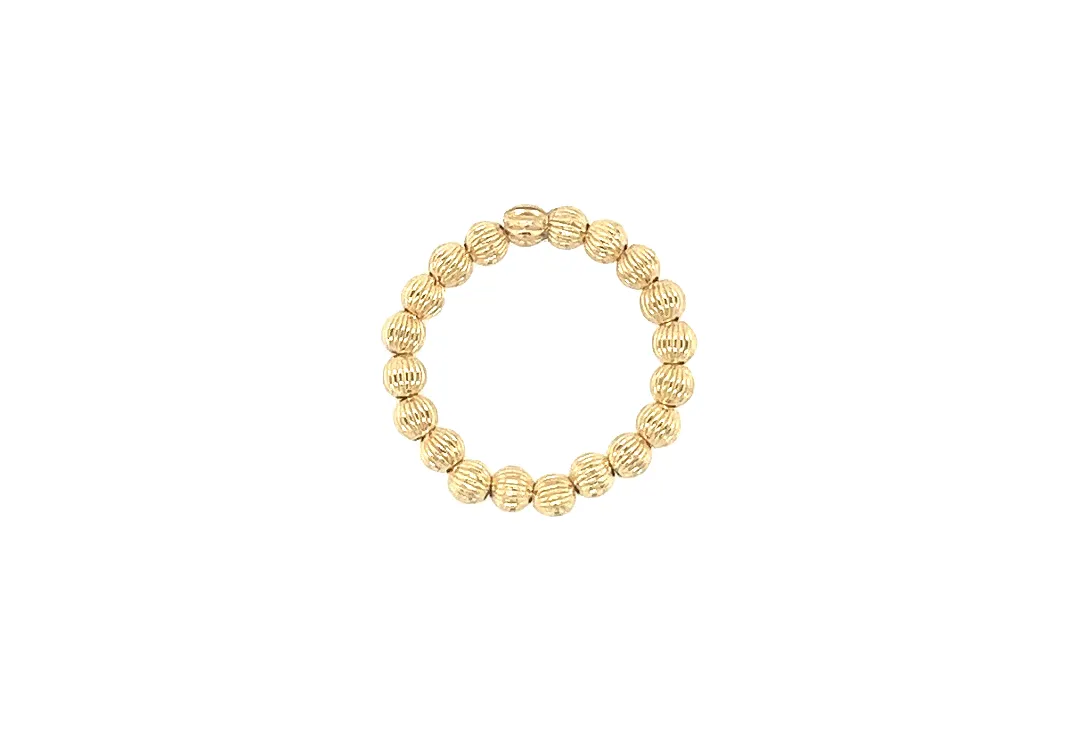 3MM SOPHIE | Stretchy Ring with Anti-tarnish Gold Filled beads