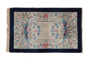 3x5 Vintage Art Deco Rug