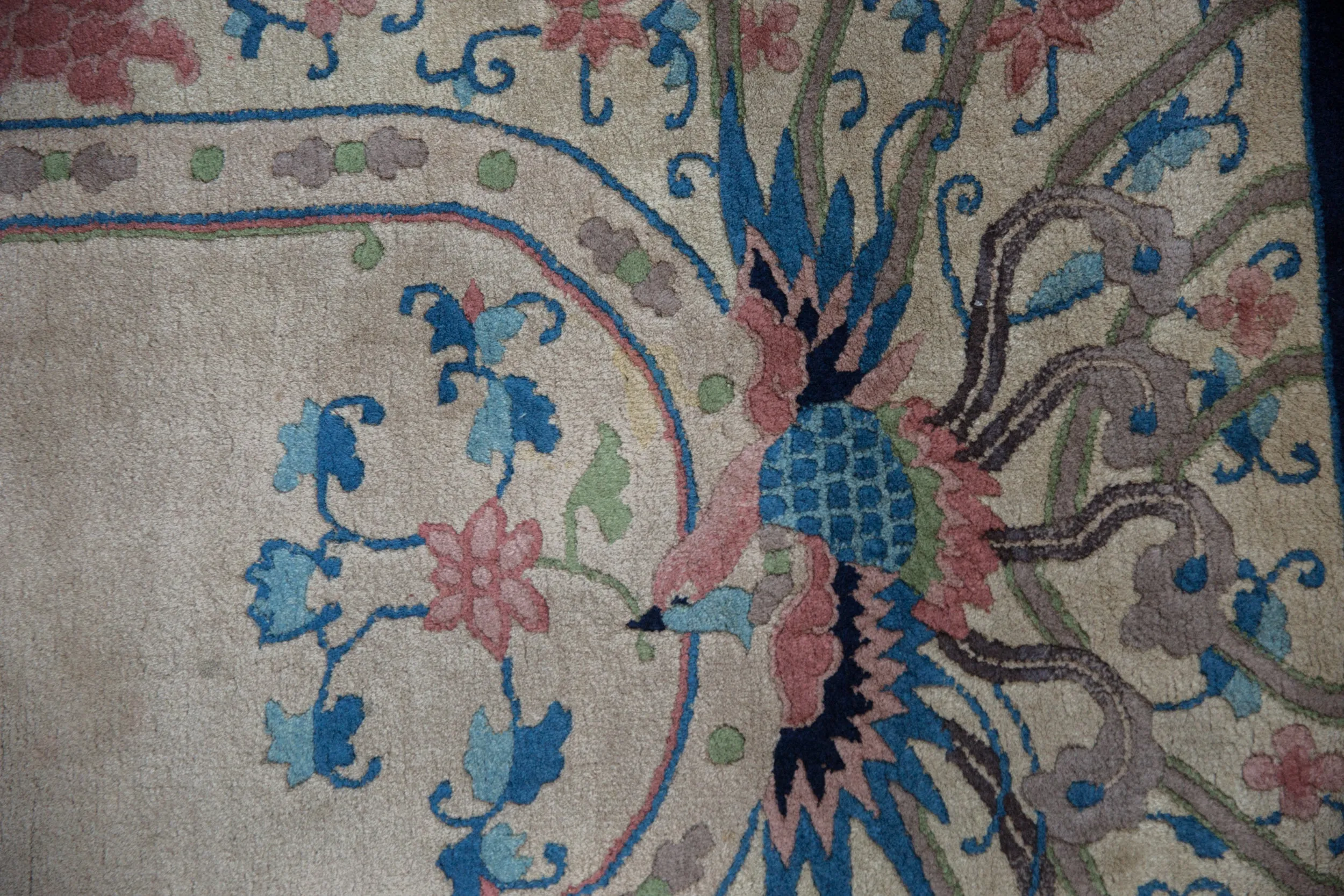 3x5 Vintage Art Deco Rug