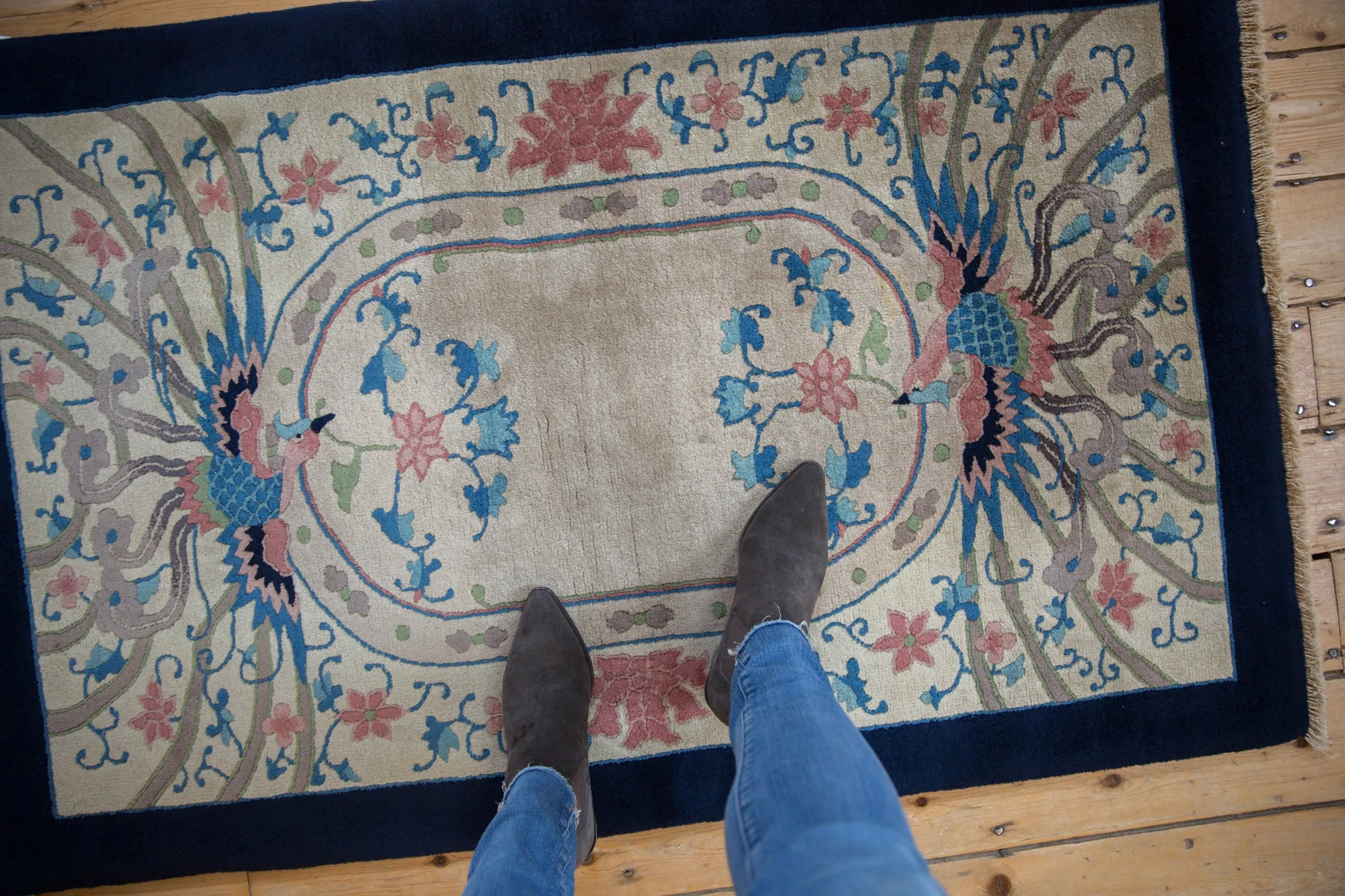 3x5 Vintage Art Deco Rug
