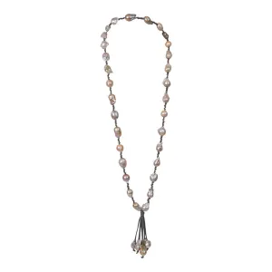 400-09-07 | BOHEMIAN KNOTTY w/TASSEL (MULTI ON GRAY)