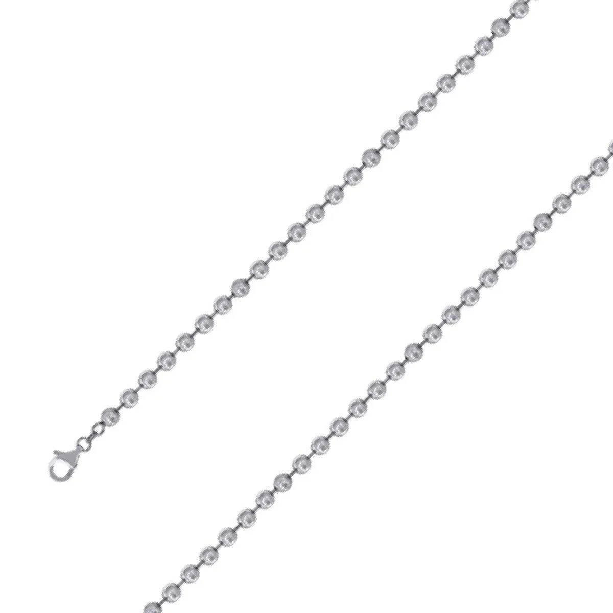 925 Sterling Silver 5mm Yellow Gold Plated Moon Cut Chain Size- 10"