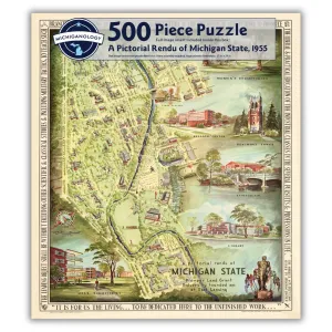 A Pictorial Rendu of Michigan State, 1955 Puzzle