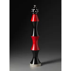 A2-3 in Red, Black, and White Wooden Pepper Mill Grinder by Robert Wilhelm of Raw Design