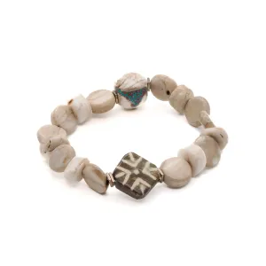 African Bone Beads Bracelet