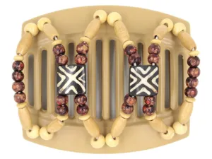 African Butterfly Thick Hair Comb - Stones & Bones Blonde 48
