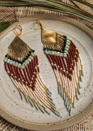 Agnes MOP Beaded Earrings