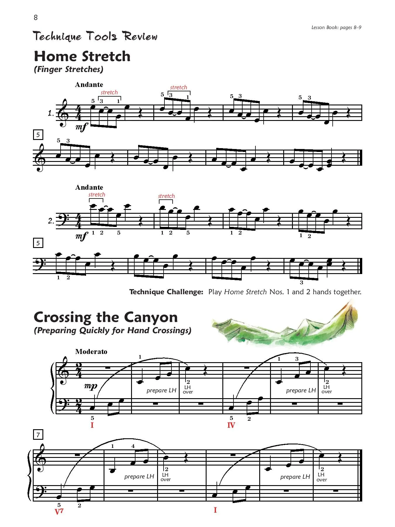 Alfred's Premier Piano Course, Technique 3