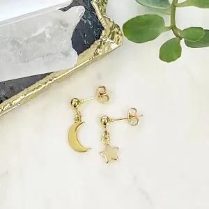 Alia Moon and Star Studs