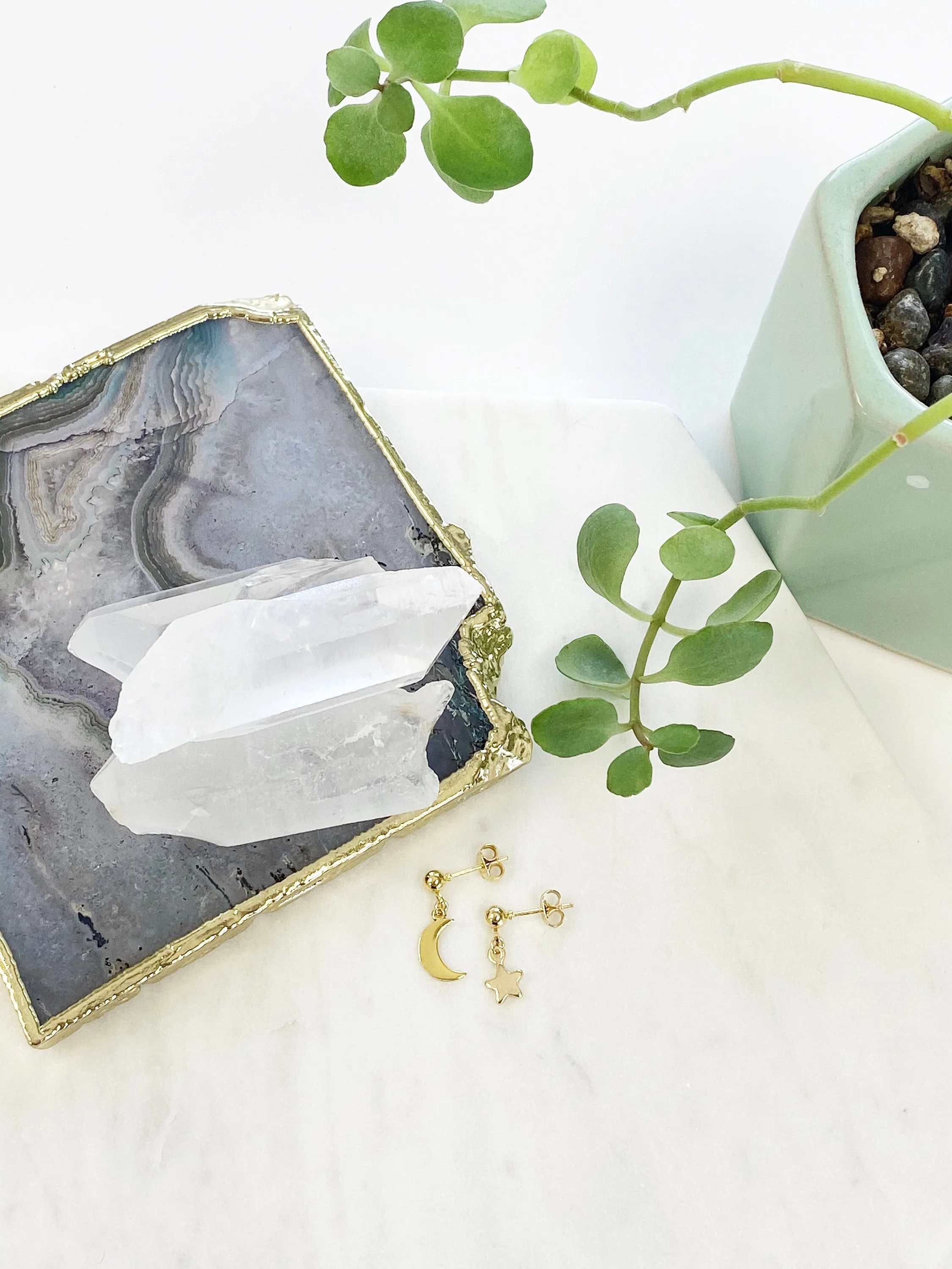 Alia Moon and Star Studs