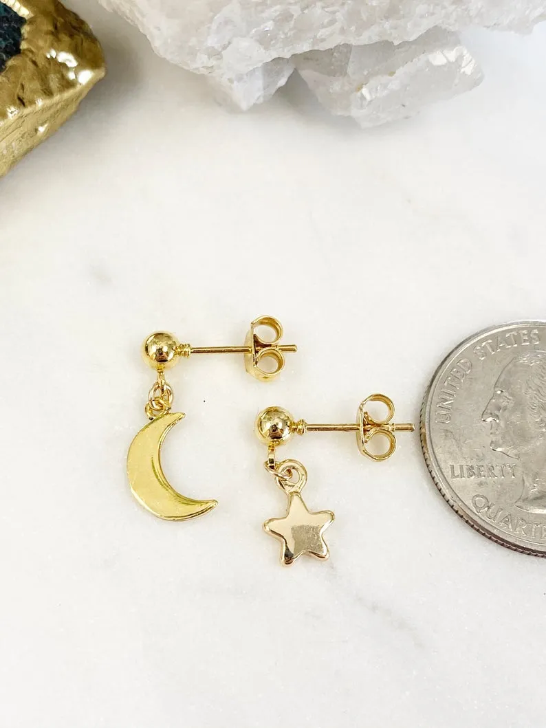 Alia Moon and Star Studs