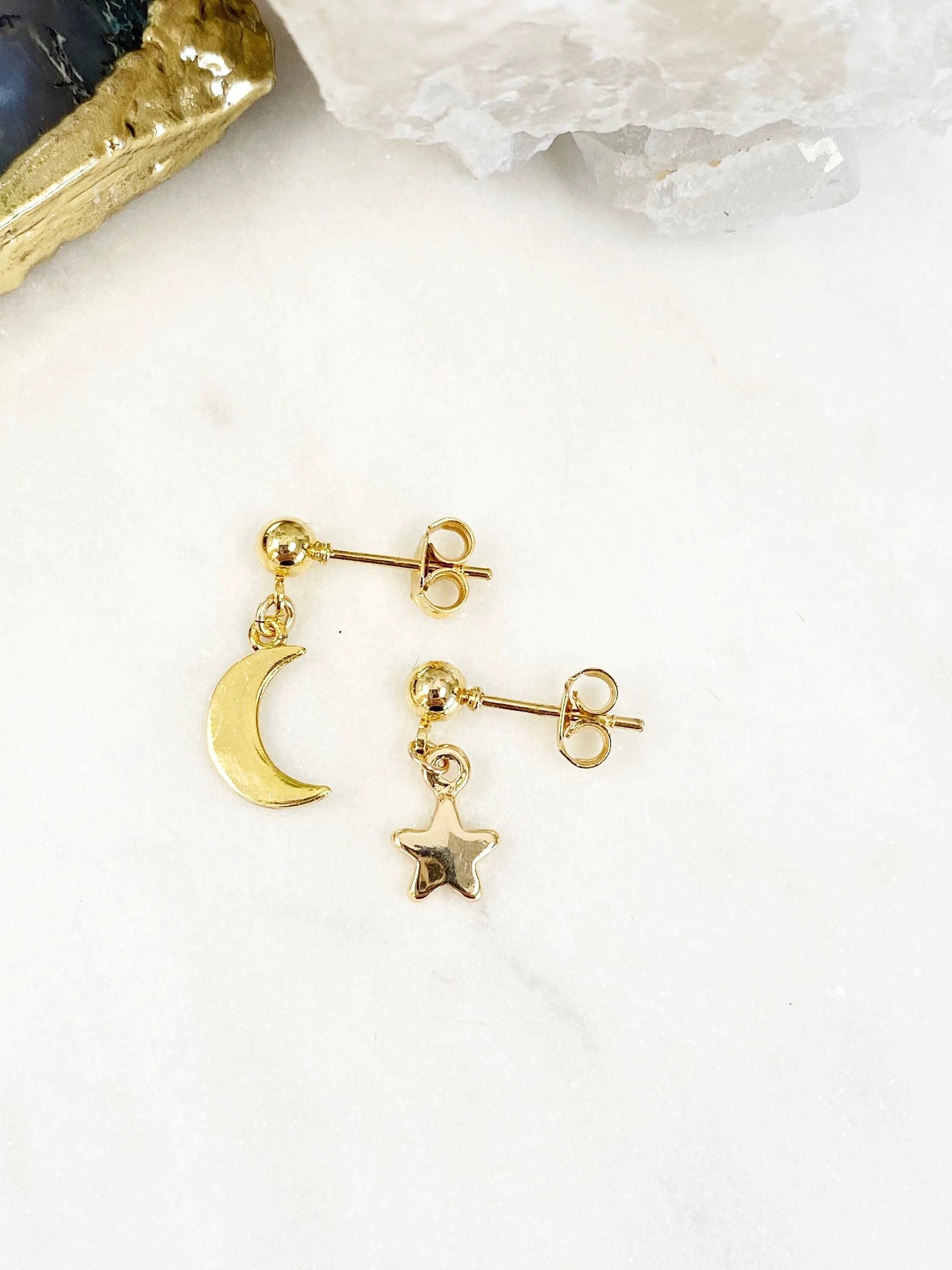 Alia Moon and Star Studs