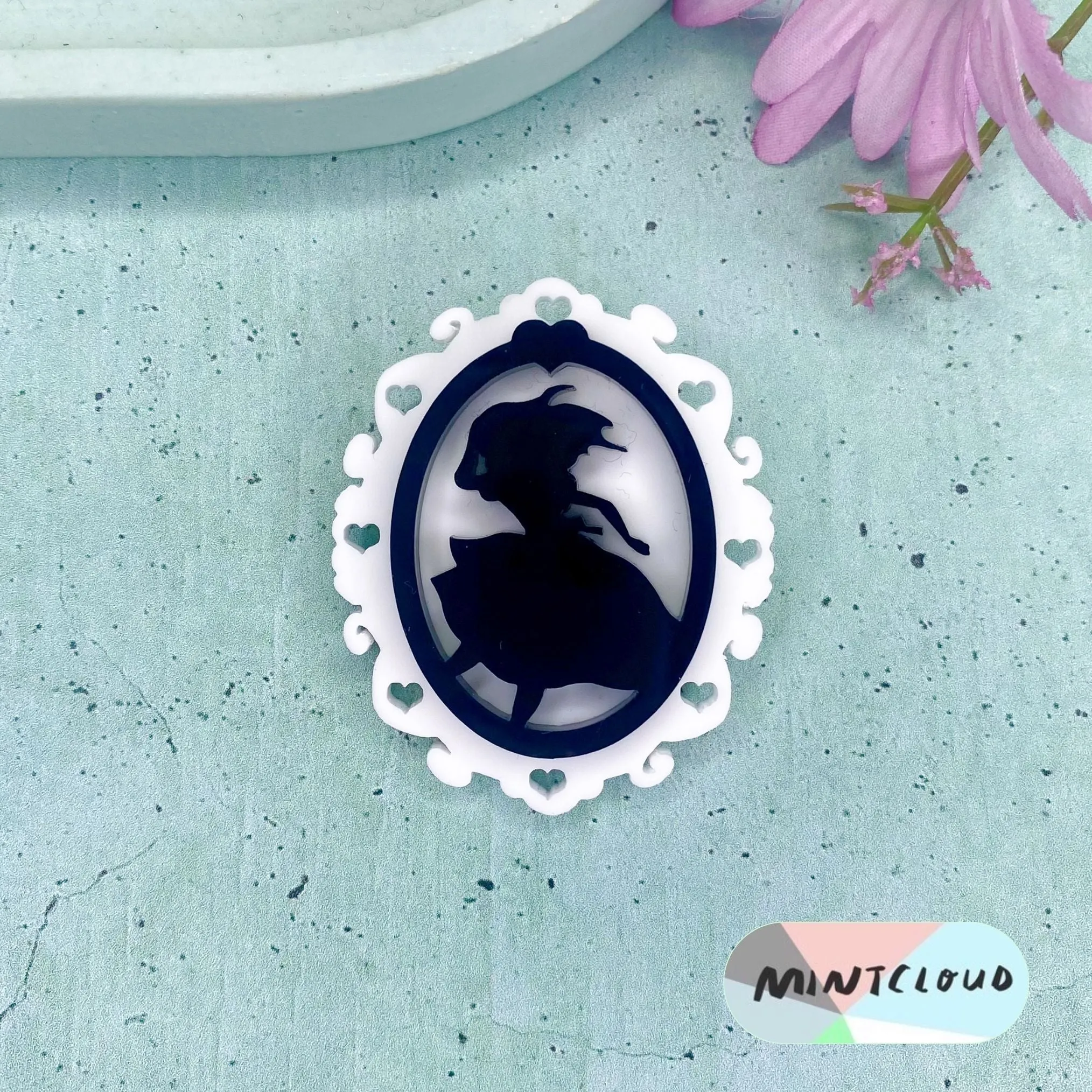 Alice in Wonderland Cameo Brooch - Various Designs