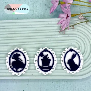 Alice in Wonderland Cameo Brooch - Various Designs
