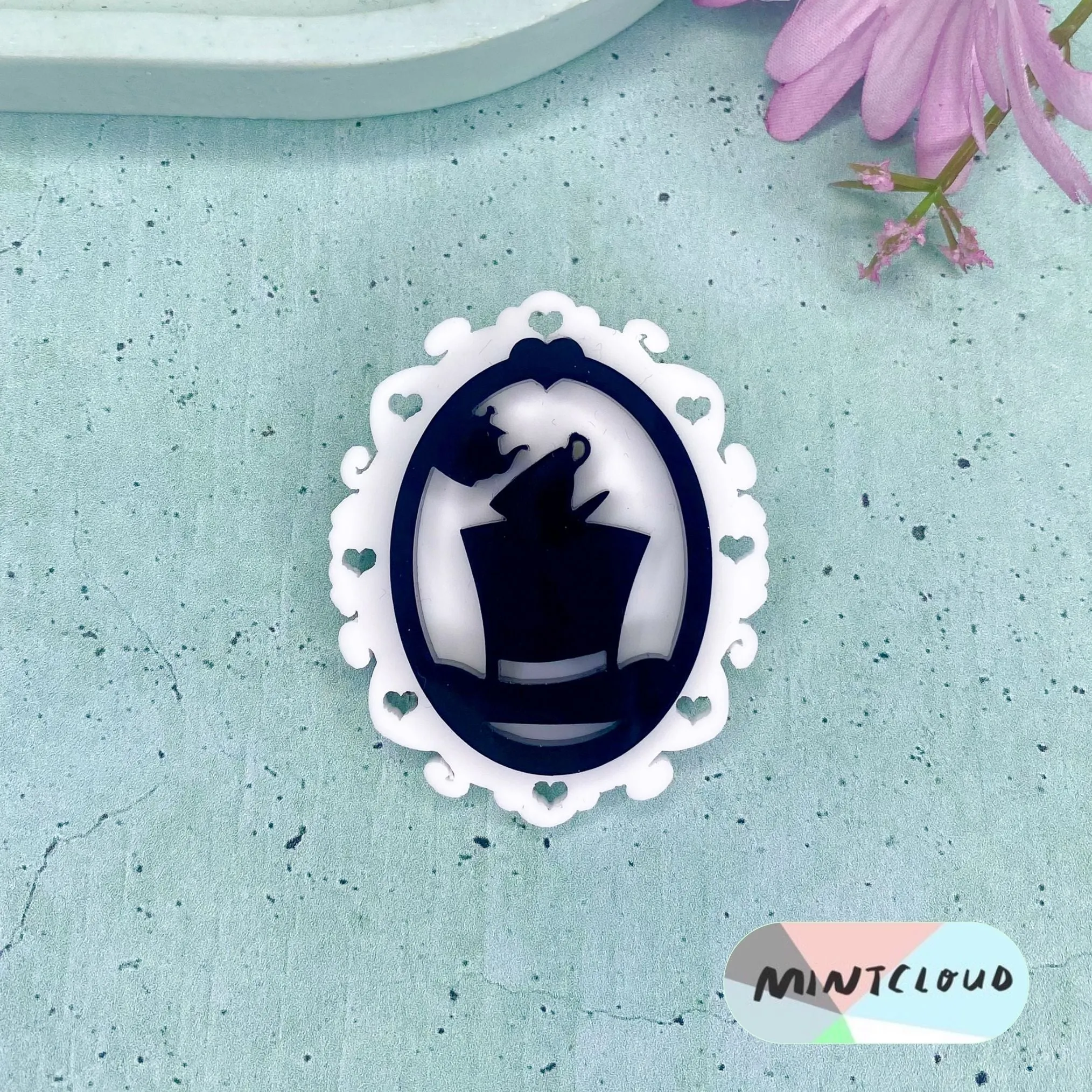 Alice in Wonderland Cameo Brooch - Various Designs