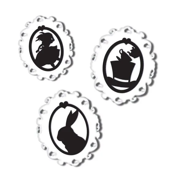 Alice in Wonderland DIY Stacker - TWO PAIR