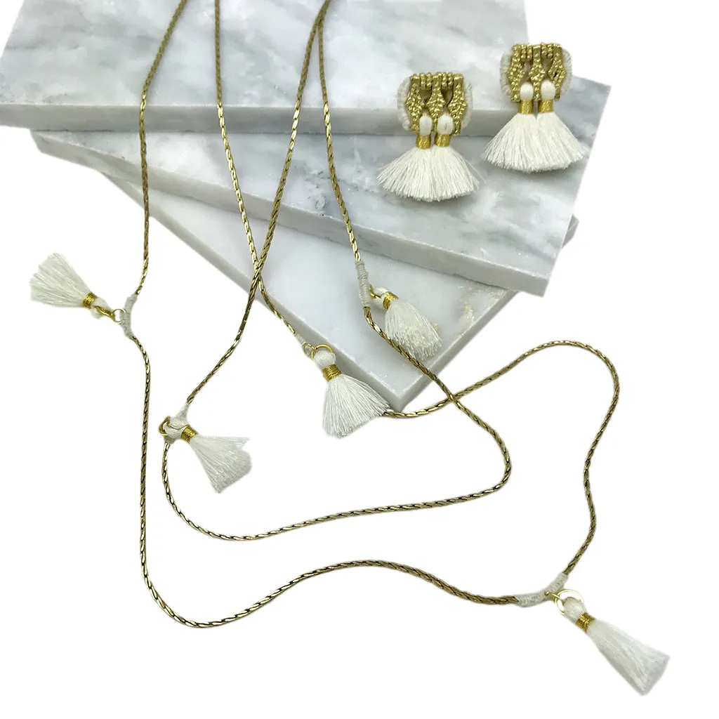 Ananya Tassel Necklace by SLATE   SALT