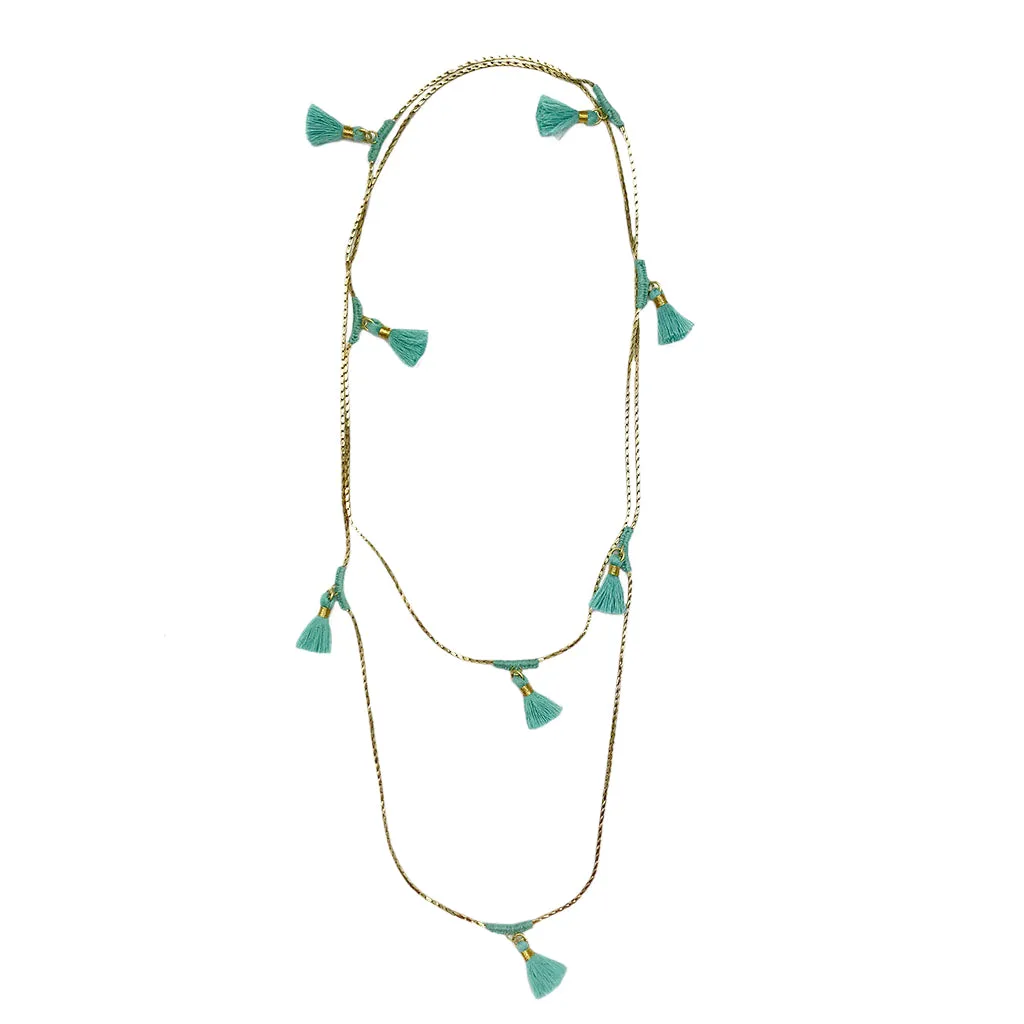 Ananya Tassel Necklace by SLATE   SALT
