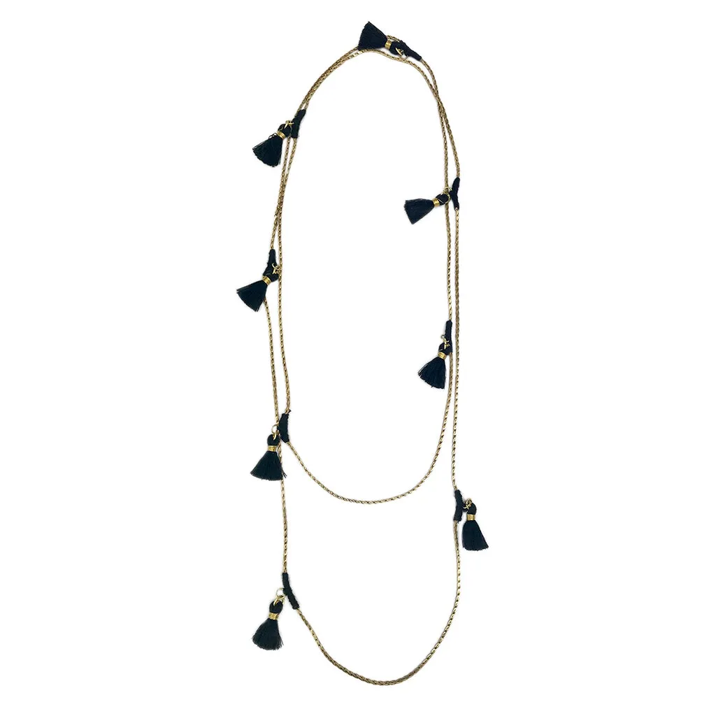 Ananya Tassel Necklace by SLATE   SALT