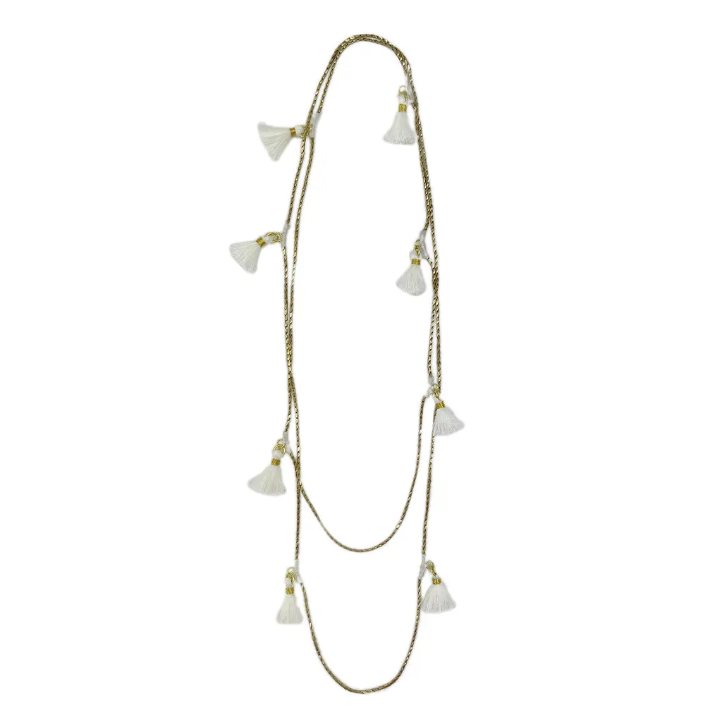 Ananya Tassel Necklace by SLATE   SALT
