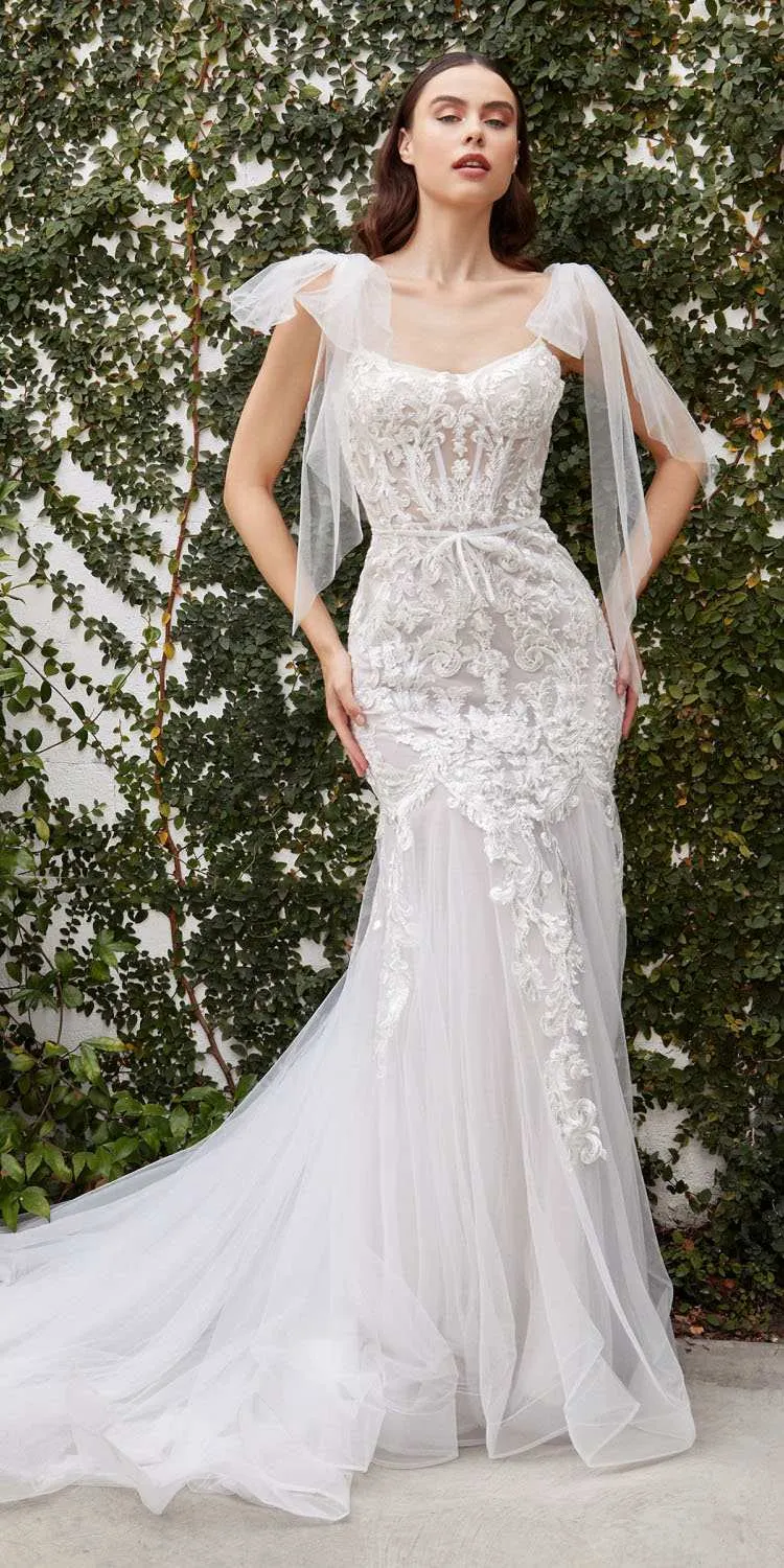 Andrea & Leo A1086W Beatrice Lace Corset Mermaid Gown