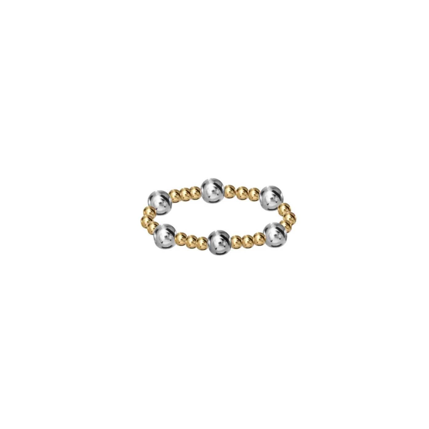 ANGELINA | Stretchy Ring with Anti-tarnish Gold Filled beads