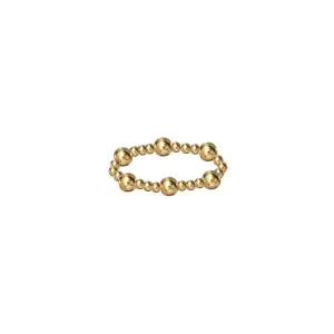 ANGELINA | Stretchy Ring with Anti-tarnish Gold Filled beads