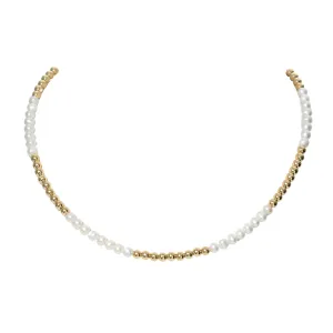 ANNA | 14k gold-filled & pearl beaded Choker/Necklace