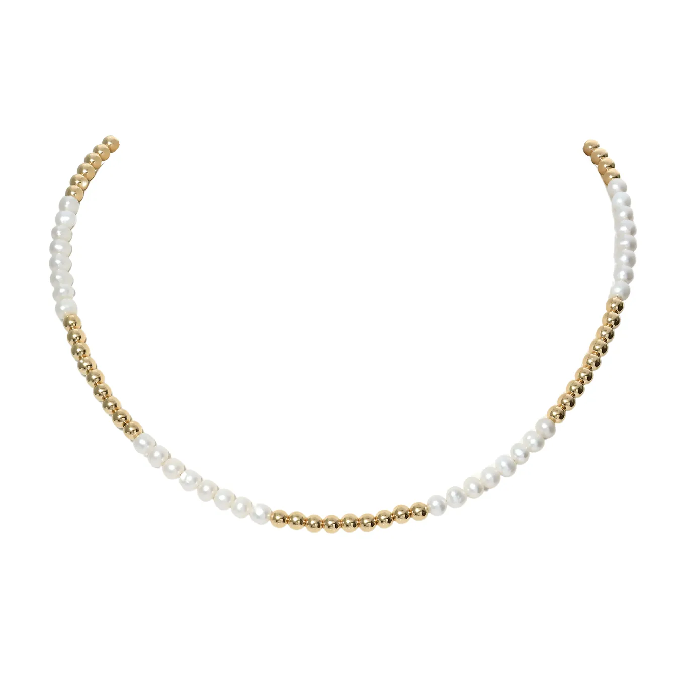 ANNA | 14k gold-filled & pearl beaded Choker/Necklace