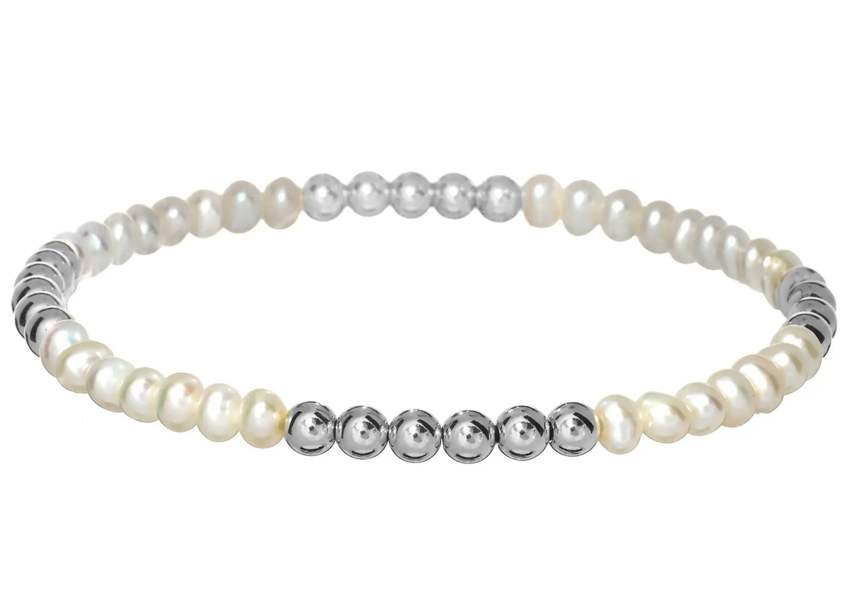 ANNA | Stretchy Anti-Tarnish 14K Gold Filled & Pearls Bracelet