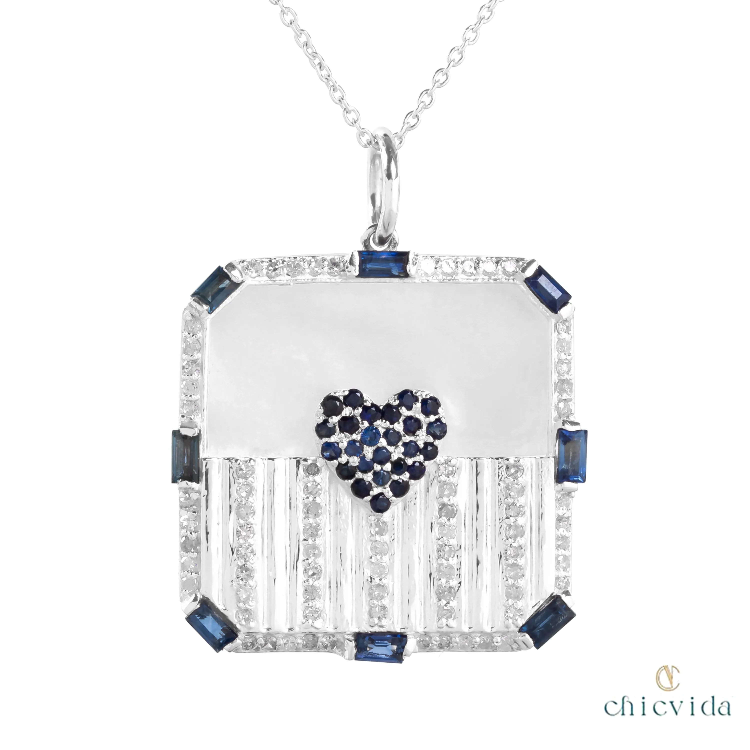 Ardour Sapphire & MOP Pendant