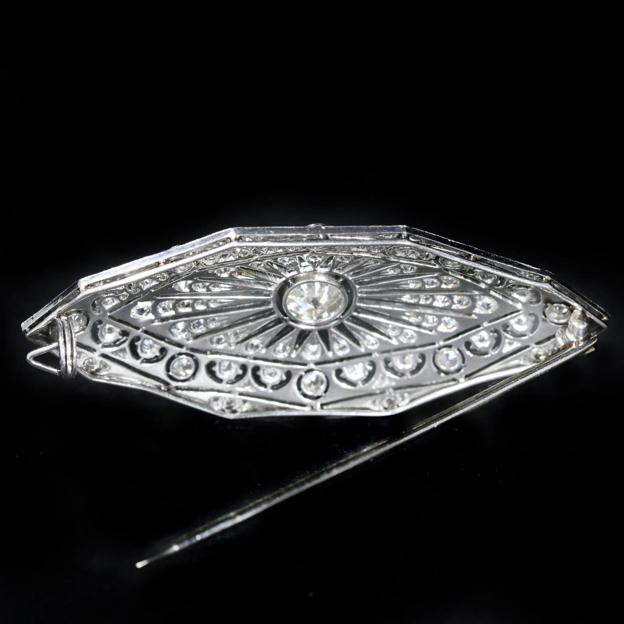 Art Deco 1.75 CTW Diamond Brooch