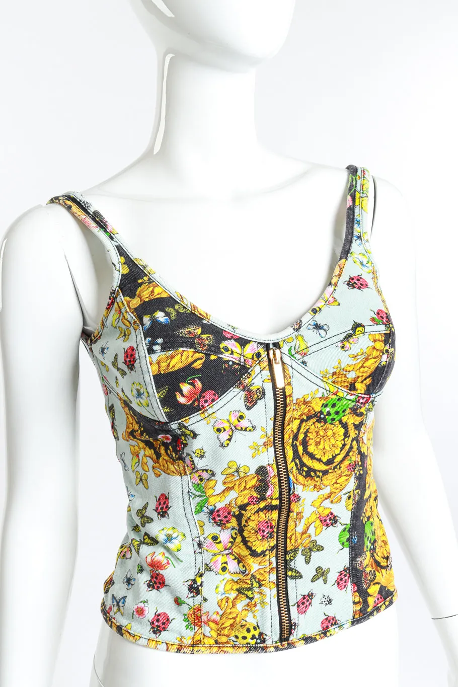 Baroque Ladybug Bustier Top