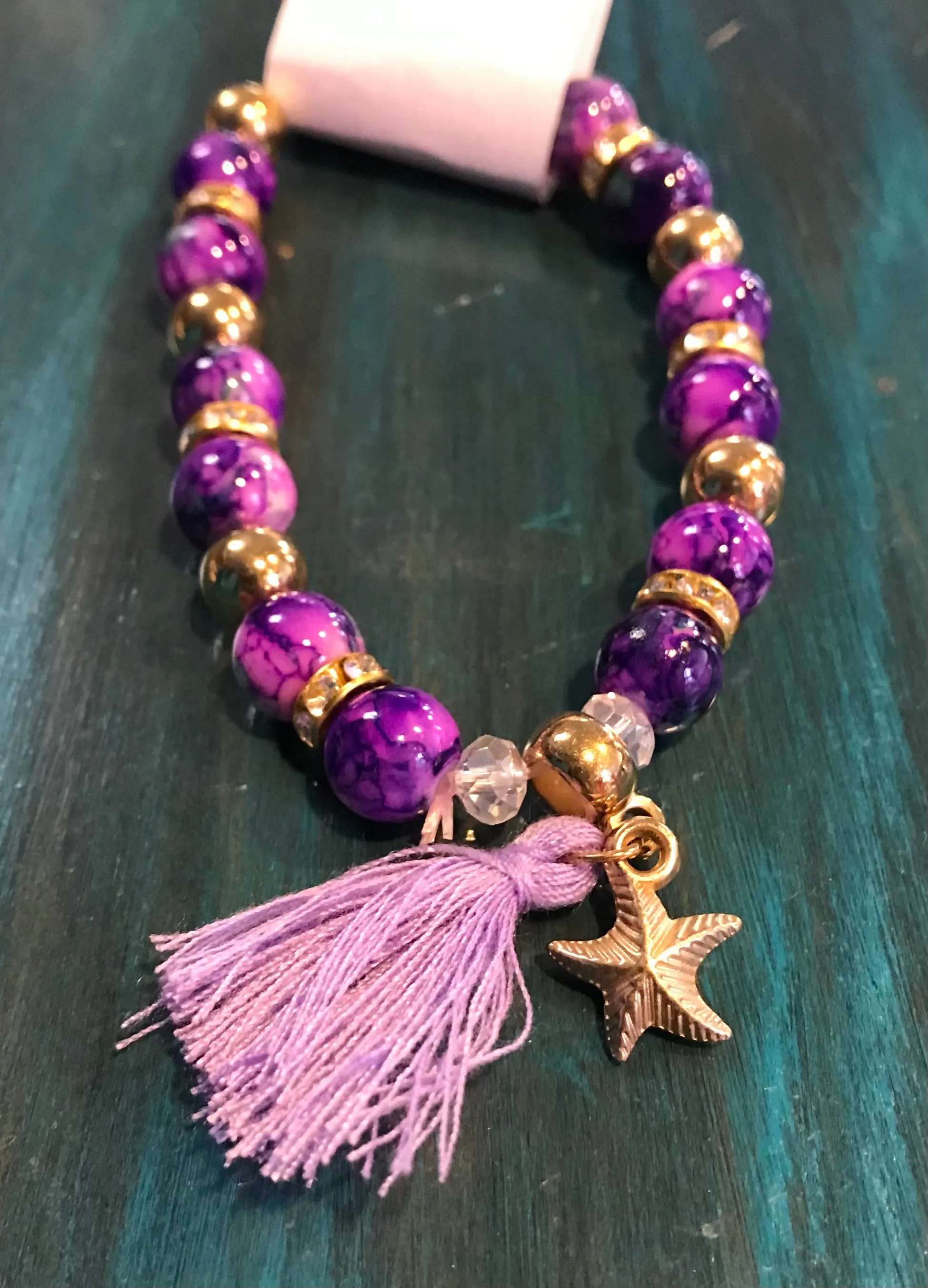 Bead Bracelets w/Tassel