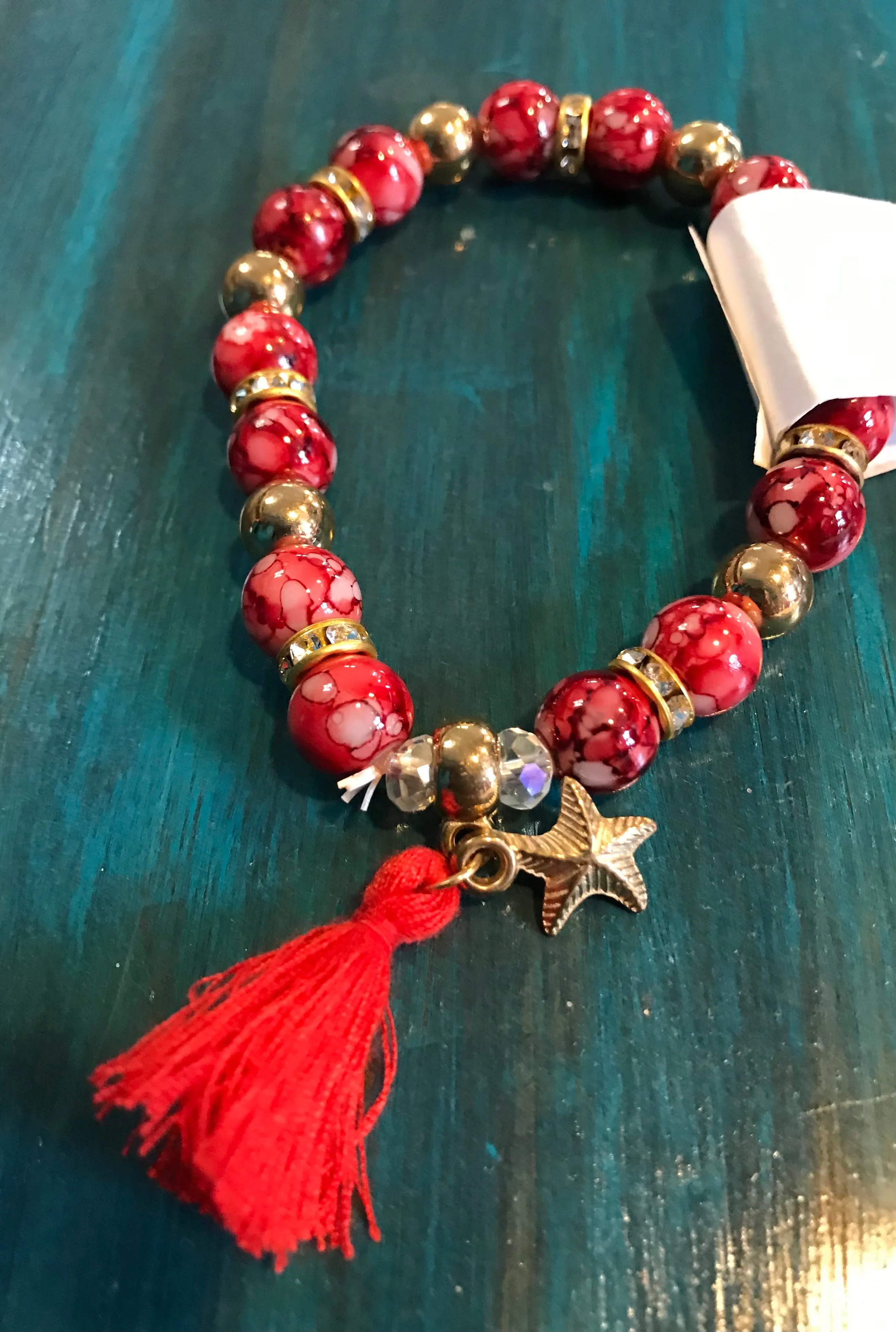 Bead Bracelets w/Tassel