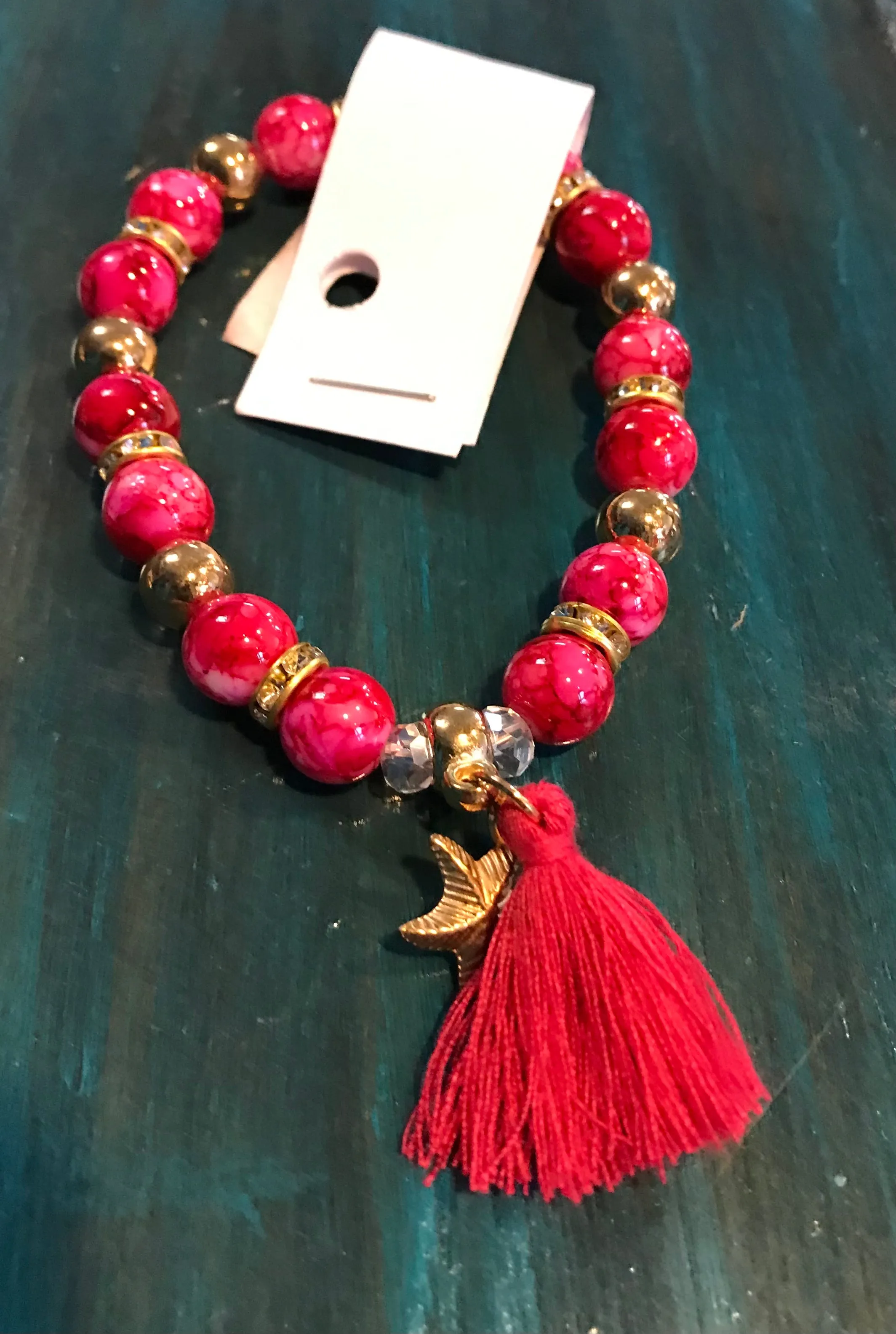 Bead Bracelets w/Tassel