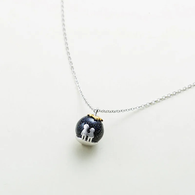 Beneath the Stars Silver Pendant Necklace