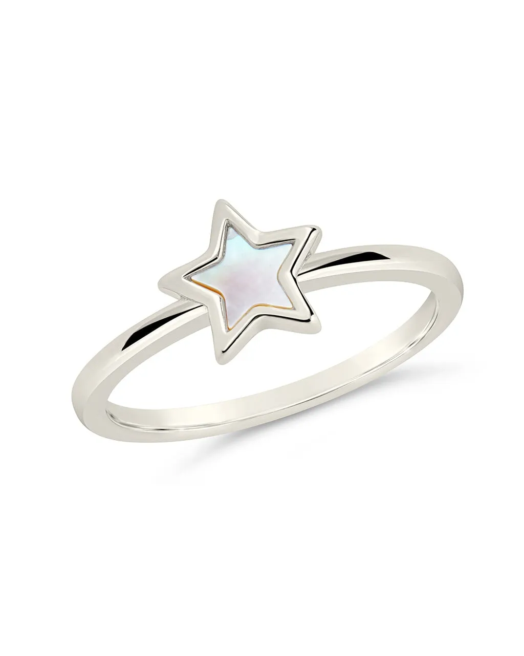 Bez Mother of Pearl Star Ring