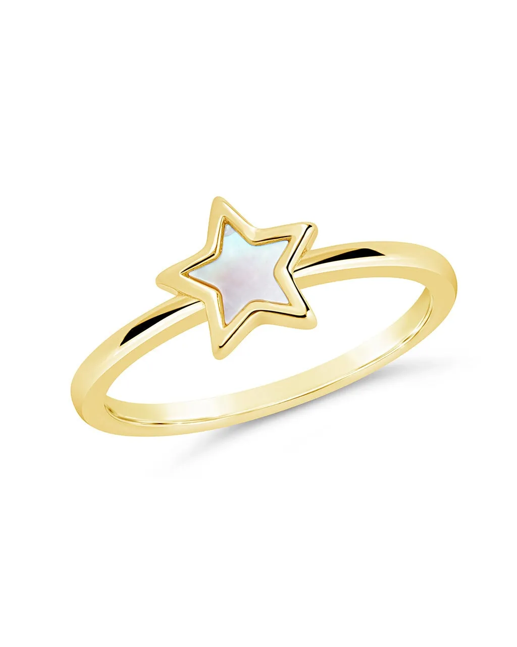 Bez Mother of Pearl Star Ring
