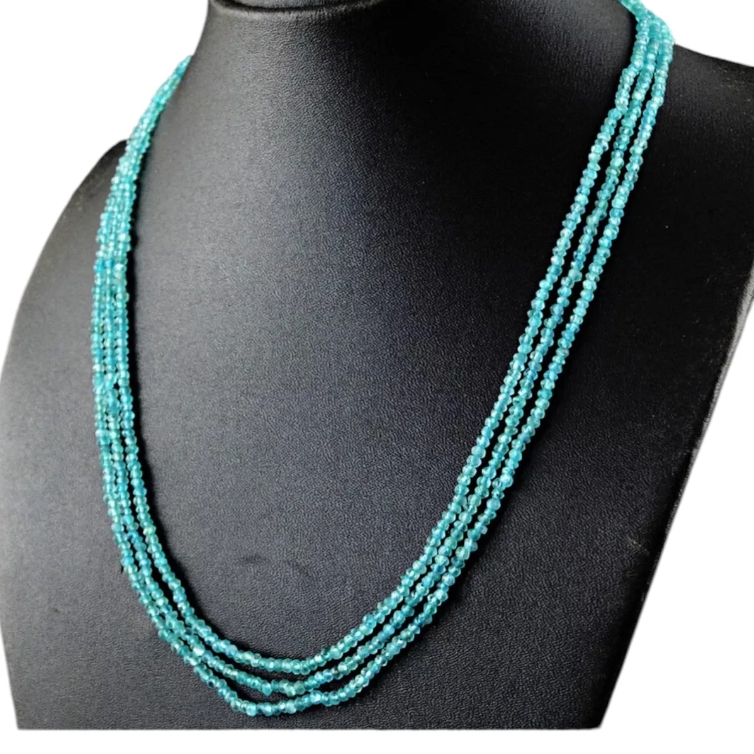 Blue Apatite Beaded Necklace