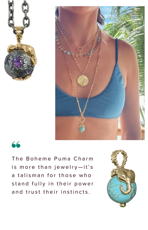 BOHEME TURQUOISE PUMA CHARM In-Stock