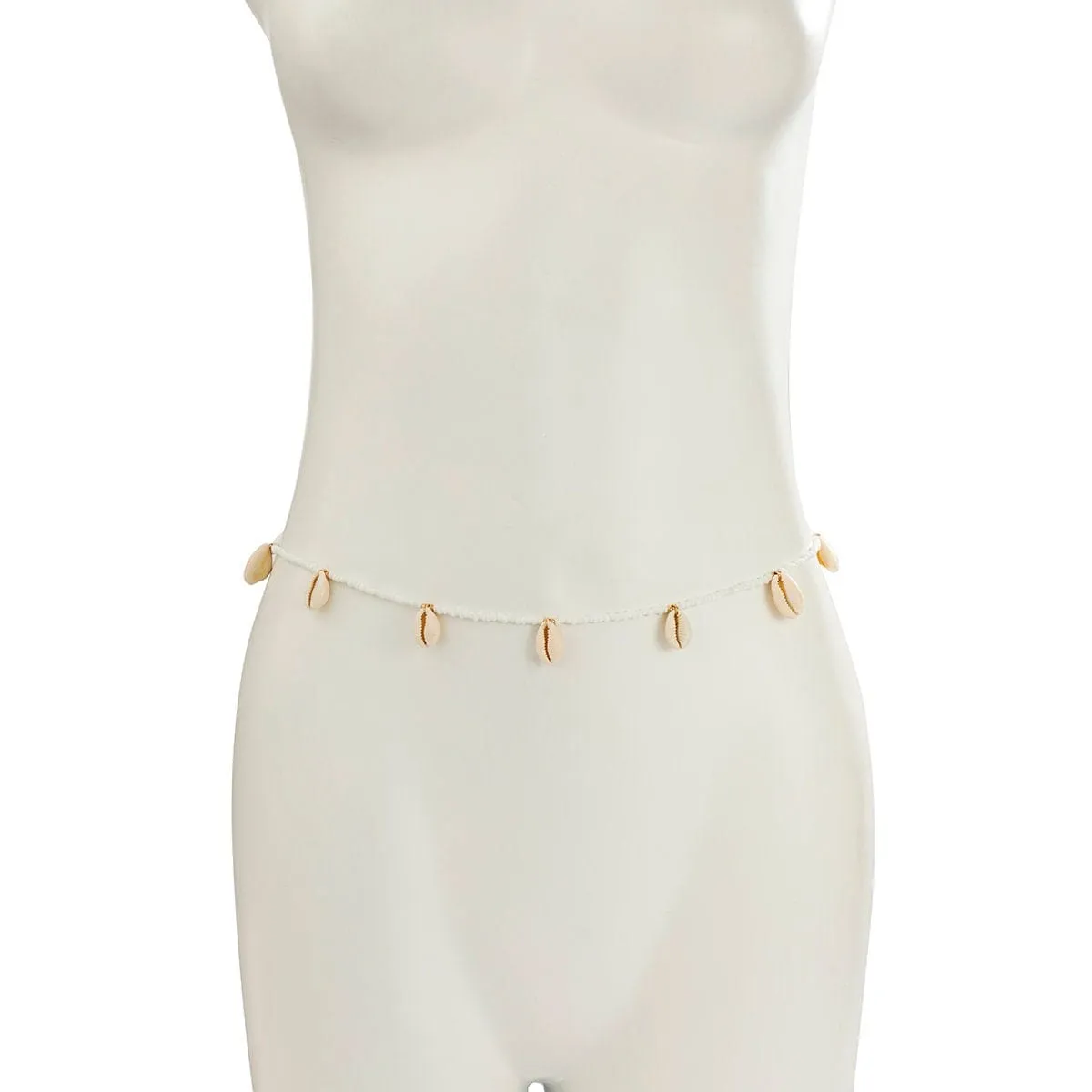 Bohemian Cowry Shell Tassel Seed Bead Waist Chain